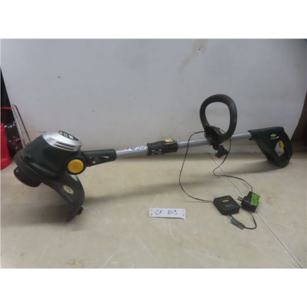 Yardworks Cordless 24V Weed Whacker with Charger – No Battery