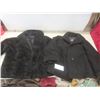 Image 1 : Two Ladies' Coats Size Small–Medium: Persian Lamb Style (Small Tear & Wear on First Jacket