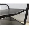 Image 5 : Metal/Mesh Rolling Two-Tier Table 26" x 25" x 17" & Rolling Garbage Can