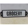Image 4 : Two Metal Signs: Grocery & Mercantile 5 1/4" x 20"