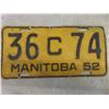 Image 8 : Manitoba & Saskatchewan License Plates 1952 & 1948 + Outers Rifle Cleaning Kit, Twinkle Copper
