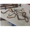 Image 5 : Vintage Rustic Tools: Ice Tongs, Clamps, Pulley, Hay Bale Hooks and More