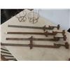 Image 7 : Vintage Rustic Tools: Ice Tongs, Clamps, Pulley, Hay Bale Hooks and More