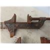Image 8 : Vintage Rustic Tools: Ice Tongs, Clamps, Pulley, Hay Bale Hooks and More