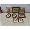 Image 1 : Eight Petit Point Framed Pictures – Largest 10" x 11"