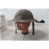 Image 1 : Canadian Military Helmet & Leather Neck Protector