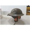 Image 4 : Canadian Military Helmet & Leather Neck Protector