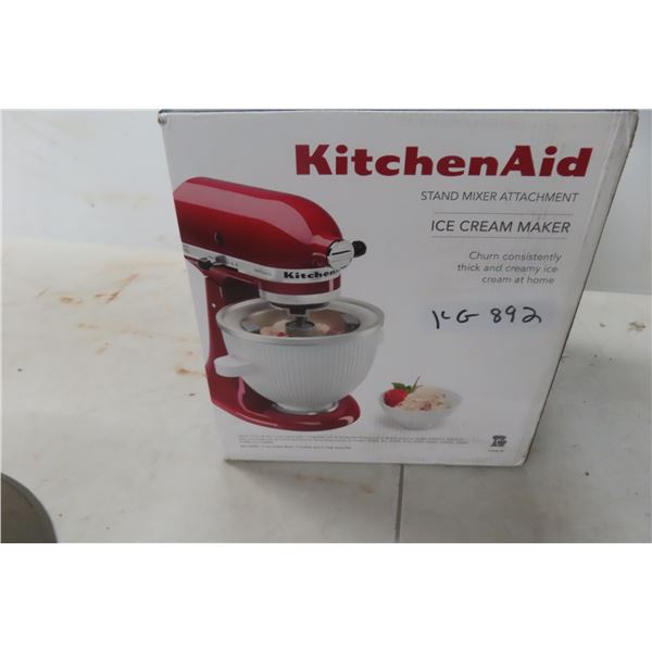 Kitchen Aid Stand Mixer Attachment Ice Cream Maker