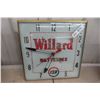 Image 1 : Willard Batteries Light-Up Clock 15" x 15"