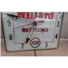 Image 3 : Willard Batteries Light-Up Clock 15" x 15"