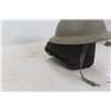 Image 3 : Canadian Military Helmet & Leather Neck Protector