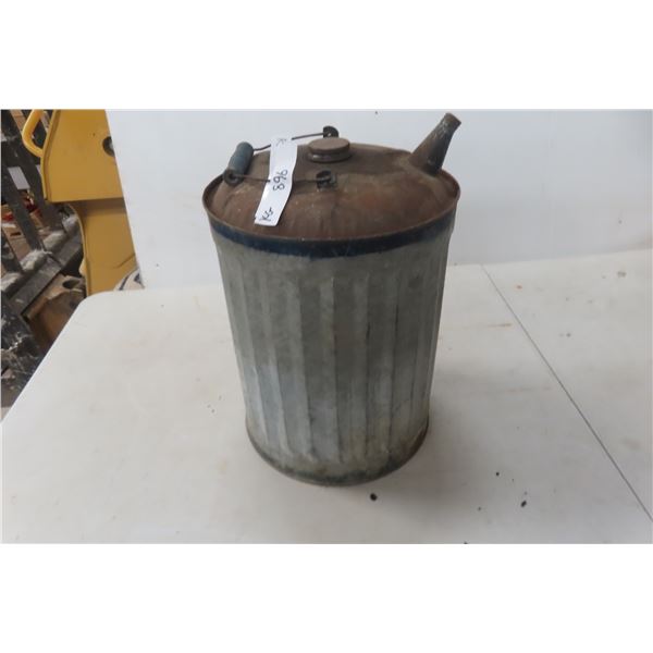 Galvanized Gas Can