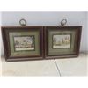 Image 6 : Vintage Ornate Serving Tray & 3 Framed Pictures - Largest 7 1/2" x 6 1/2"