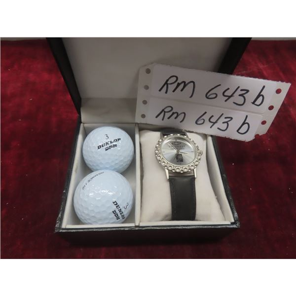 Chevrolet Open 2000 Golf Tournament Light/Watch Working & 2 Golf Balls