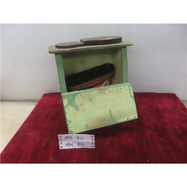 Vintage Shoe Shine Kit with Contents