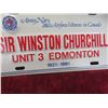 Image 5 : Vintage 1921-1991 Sir Winston Churchill Unit 3 Edmonton Army, Navy, Airforce License Plate