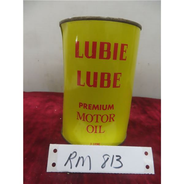 Vintage Lubie Lubo Premium Motor Oil 1 Litre with Product