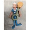 Image 5 : Vintage Toys: Rubber Popeye Sailor Holding Heinz 57 Rattle, Plastic Walking Cow, Energizer Bunny &