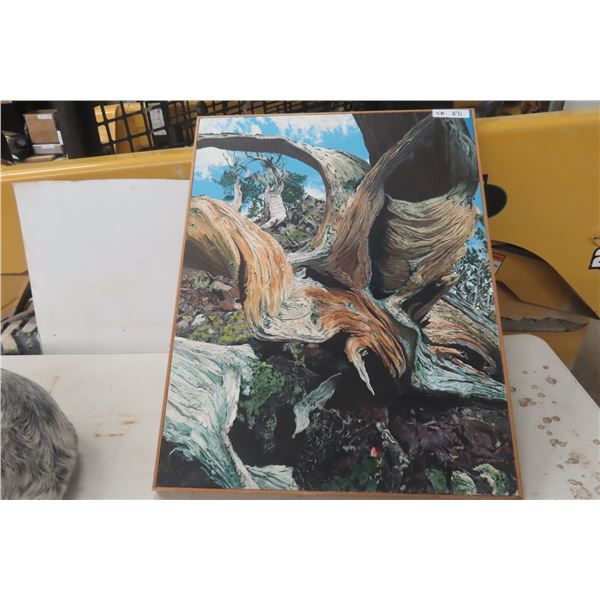 Painting on Canvas 27 1/2" x 35 1/2"