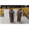 Image 1 : Two Vintage Copper & Brass Fire Extinguishers