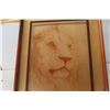 Image 2 : Glass Picture of Lion 25" x 31"