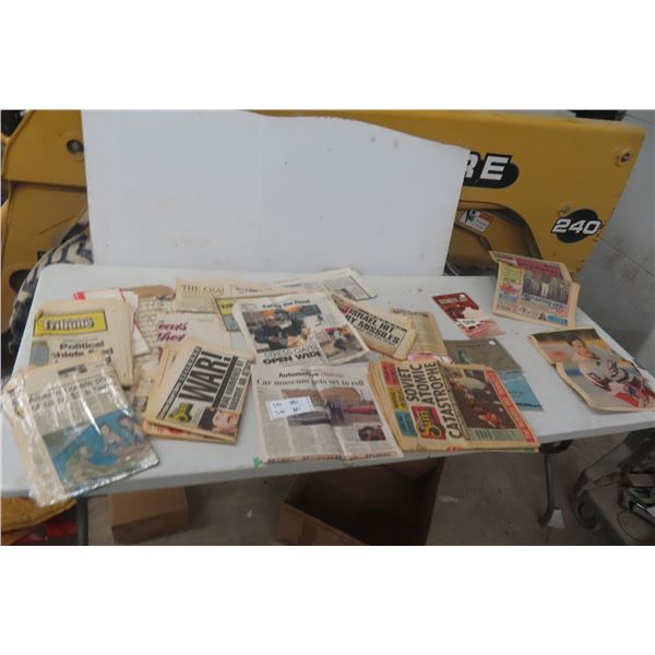 Newspapers with Events of the Past