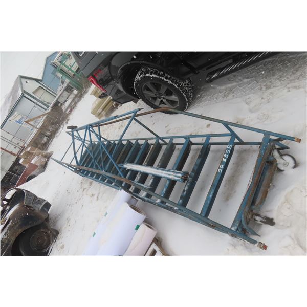 Rolling Shop Stairs Metal 16 Step Approx. 12'