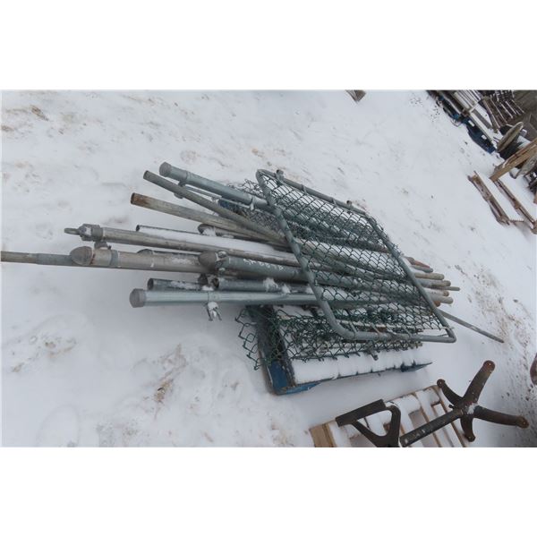 Chain-Link Gate, Posts & Some Wire