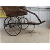Image 11 : Antique Victorian Child-Sized Baby Carriage Rickshaw Pull Cart, Wood & Iron, Approx. 25" x 26" x