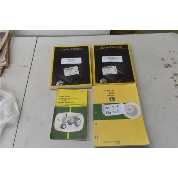 Four John Deere Tractor Manuals Model 720 & 730