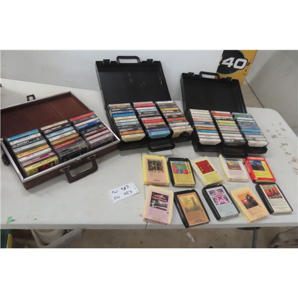 Cassettes & 8-Track Tapes in Cases