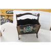 Image 1 : Magazine Rack Hand Painted Antique