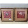 Image 1 : Two 20" x 20" Bombay Company Floral Wall Décor Pieces