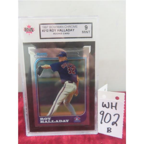1997 Bowman Chrome Roy Halladay Rookie Card – Graded 9 Mint