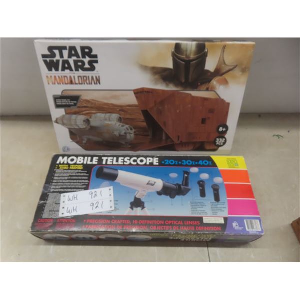 Star Wars Mandalorian 332-Piece Model Kit and Mobile Telescope