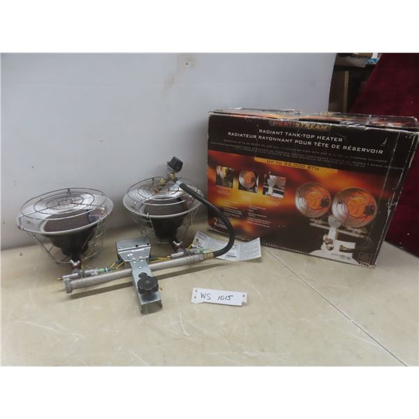 Radiant Tank Top Double Heater 30,000 BTUs