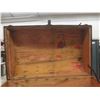 Image 6 : Antique Camelback Steamer Trunk with Decorative Metal Work 22" x 30" x 18"