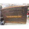 Image 8 : Antique Camelback Steamer Trunk with Decorative Metal Work 22" x 30" x 18"