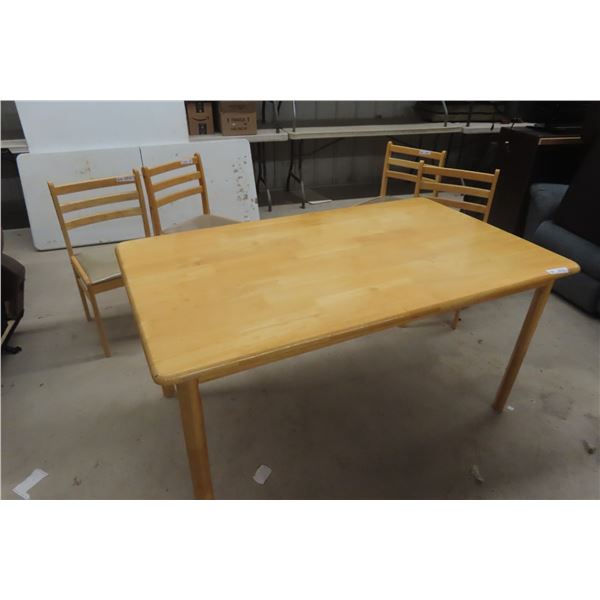 Table with Four Chairs 29" x 35" x 59"
