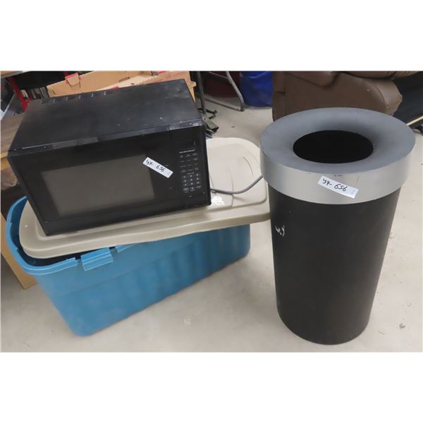 Hamilton Beach Microwave & Garbage Can