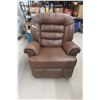 Image 2 : Leather/Leather-Style Recliner Rocker