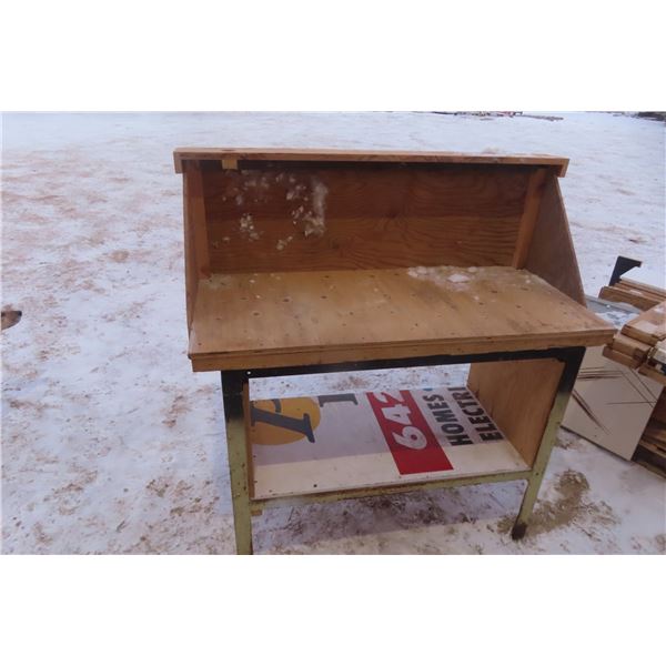 Steel-Frame Shop Workbench, 50" x 48" x 23"