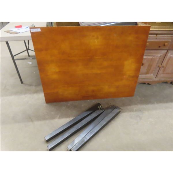 Wood Top Table, 36" x 48"