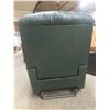 Image 3 : Lay-z-Boy Green Leather-Style Reclining Chair, Some Seat Damage