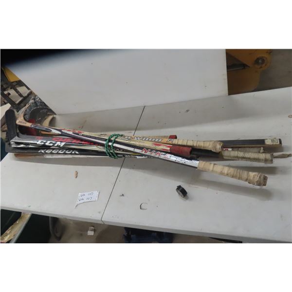 Large Assortment of Hockey Sticks (Left and Right Handede)