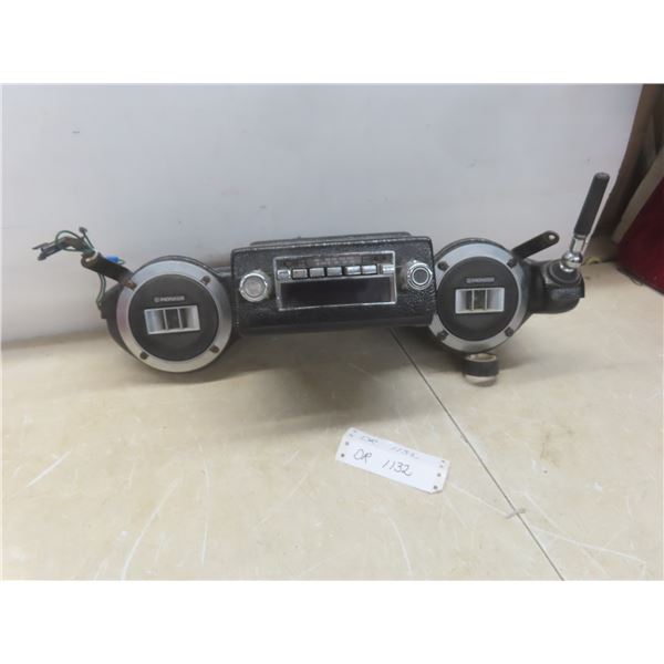 Vetter Pioneer AM/FM Cassette Unit, Motorcycle Handlebars Style