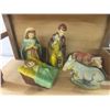 Image 3 : Manger With Light and Eleven Figures, Twelve Carved Nativity Figures, and More