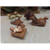 Image 6 : Manger With Light and Eleven Figures, Twelve Carved Nativity Figures, and More