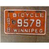 Image 4 : Ten Winnipeg Bicycle License Plates