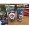 Image 2 : Winnipeg Jets Travel Mugs, Beer Mug, Lanyards, Laine Bobblehead, and Good Luck Sign
